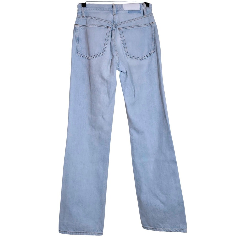 RE/DONE Originals 90s High Rise Loose Jeans Size 24 Bleach Destroy EUC - Picture 9 of 14